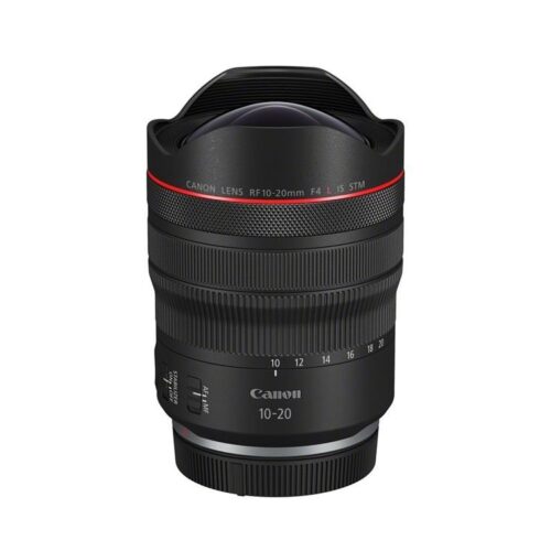 Objetivo zoom RF 10-20mm f/4 negro de Canon para montura híbrida R/RF de Canon
